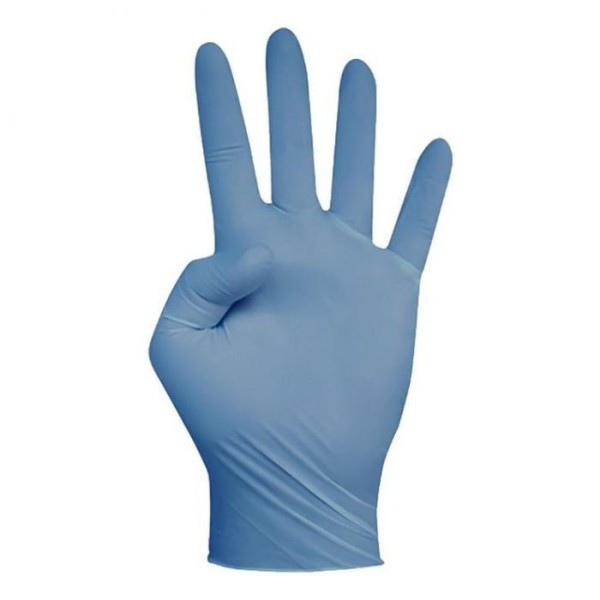 guantes de nitrilo Cuatrogasa  DERMOLITE talla L azul