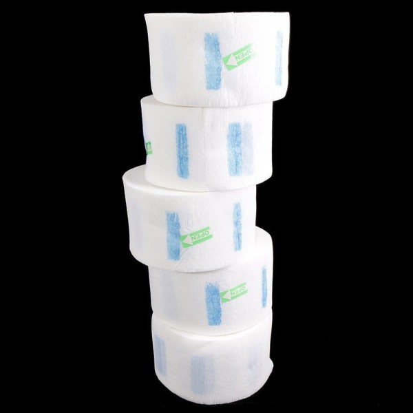 rollo de papel cuello  pack 5 rollos de 100un